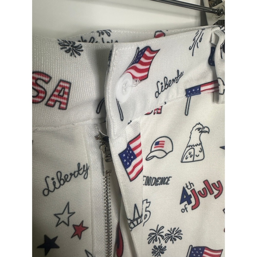 Golf Men's American Flag Stretch Golf Pants Patriotic Trousers 4th of July 33 32 - Picture 6 of 11